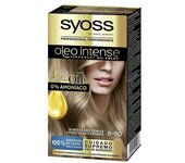 Tinte Permanente Syoss Olio Intense Sin Amoniaco Nº 8,50 Rubio Claro Ceniza