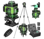 Multifuncional 4d 16 líneas láser nivel 3 Máquina autonivelante Usb Recargable de litio Herramienta de nivelación de batería de litio con 1.5m 3 al...