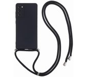 Para Samsung Galaxy S20 4G 5G Funda bandolera Forro de fibra de TPU flexible Funda de teléfono antichoque - Negro Multicolor Black