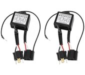 Convertidor de polaridad de faros LED Eliminador de fallas Decodificador HID H4 Conversión positiva y negativa de la lámpara Blanco