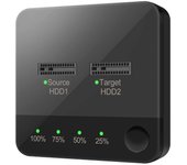 Duplicador SSD Soporte Disco Copia FunctioBE, 2 Bay M.2 SATA Clone Docking Station