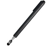 Lápiz óptico telescópico universal para pantallas táctiles, puntero retráctil y lápiz óptico con punta de flocado especial (negro)