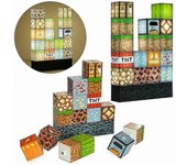 Trumsen 16pcs Minecraft Building Block Luz Lámpara de escritorio De empalme luz de costura Lámpara de costura Diy