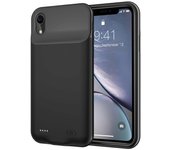 Funda de cargador de batería extendida recargable de 6500 mAh con marco de TPU para iPhone XR de 6,1 pulgadas - Bla Multicolor Black