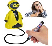 Robot de rastreo de bolígrafo inteligente Juguete mágico de robot inductivo Juguete Drawbot inductivo para niños Siga cada línea de dibujo Juguete ...