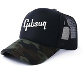 Redkid Guitarra Gibson Trucker Cap Men Funny Gibson Hat Gorra de béisbol Verano Unisex Mesh Net Caps Brass Hebilla Dad Cap Snapback Ajustable A4 ad...