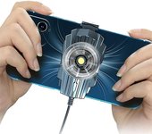Enfriador de teléfono móvil Radiador Ventilador de enfriamiento Almohadilla de juego silenciosa Soporte de ventilador para iPhone Samsung Xiaomi - Bl