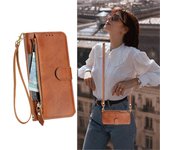 Gangxun Funda para OnePlus Nord CE 3 Lite 5G Bolso de mano con cremallera Cartera Funda de cuero con bandolera Correa de cordón desmontable compati...