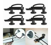 4x Acero inoxidable Universal Roof Box Car Van Mounting Fitting Kit U-bolts Clamp