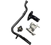 Kit de carcasa de termostato y tubería de refrigerante para I10 I20 2007-2020 2545003002 2563003100 256312B001 255002B000 Como se muestra