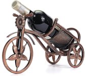 Tinor Soporte para botellas de vino Botella única con forma de bicicleta, mostrador independiente Estante para vinos y almacenamiento de botellas d...