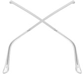 1 par de gafas de repuesto patillas gafas brazo piernas de repuesto gafas universales piernas brazo Plata 13.80X0.50X0.40CM