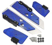 Pasos de estribo de motocicleta Footrest Foot Pad Pedal Footrests Pads Para Honda Para Forza350 Forza 350 Nss350 2018 2019 2020 2021 Azul