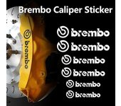 Pack 5X6 Pegatinas Pinza de freno de coche para letras Brembo Calcomanías de vehículos Accesorios Pegatinas de disco de freno Pegatina de coche per...