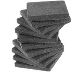 10pcs Coralline Plate Base Ceramic Coral Bases Aquarium Coral Frag Stand Gris 4.00X4.00X0.60CM