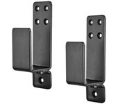 Soportes de barricada de puerta, 2 paquetes de soporte de barra abierta de seguridad, soportes de barra 2x4 evitan no autorizados