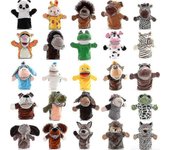 Juguete de peluche de mano de animal Kawaii Muñeca de peluche Juguetes educativos para bebés Juguetes de peluche Muñecas de peluche Títere Banmo bu...