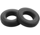 El neumático de goma de 2 piezas se engrosa 20 mm para el remolque de arrastre de remolque de automóvil RC de Tamiya 1/14