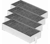 Filtro de carbón activado de campana extractora de 4 piezas Siemens Hz9vrcr0 17004796 / Bosch Hez9vrcr0 17004805 / N