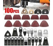100 piezas de hoja oscilante sierra multifunción, accesorios oscilante herramientas multiherramienta para fein multimaster Dremel Dewalt Einhell pa...