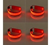 4 Pcs Led Lighting Horse Leg Safety Belt Horse Leg Straps Night Riding Equipment Outdoor Sports Equestrian Supplies