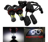 2x Utral-bright 120W LED H8 Angel Eyes Halo Ring Light Bombillas Marcador LED para BMW E92 E87 750Li 760Li 740Li BMW F01 F02 Serie 7