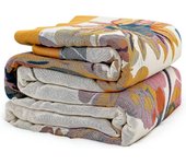 Manta de algodón Boho Colcha Manta de doble cara Ropa de cama Sofá Funda Sábana150 x 200 cm color 1