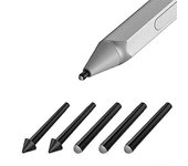 5 piezas de puntas de lápiz óptico punta de lápiz óptico 2H 2H kit de reemplazo para Surface Pro 7/6/5/4/Book/Studio/Go Negro