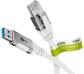 Goobay 74162 cable de red Blanco 7,5 m Cat6 F/UTP (FTP)