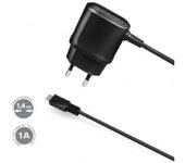 CARGADOR ENCHUFE UNIVERSAL CELLY 1A MICRO USB BLACK