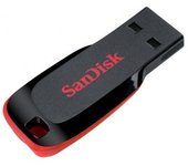 MEMORIA USB 16GB SANDISK CRUZER BLADE BLACK / RED PACK 3U