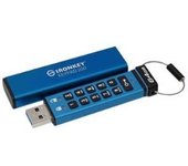 MEMORIA USB 3.2 64GB KINGSTON IRONKEY KEYPAD 200 CIFRADO BLUE