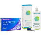 Air Optix Aqua Multifocal (6 lentillas) + Solunate Multi-Purpose 400 ml con estuche