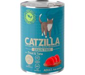 12 latas x 400 g Catzilla Adult Grain Free Trucha y Atún en Paté lata para gatos ¡Pack ahorro!