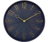 Reloj de Pared Vintage Negro/Dorado Ø27.3 cm Thinia Home