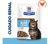 96 x 85 gr Pack Sobres Hill's Prescription Diet K/d Early Stage Cuidado Renal Para Gatos 96 X 85 Gr