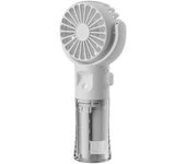 Klack F4 Mini Ventilador de Mano con Pulverizador de Agua USB Blanco