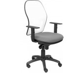 Piqueras y Crespo Jorquera Silla Malla Blanca Asiento Gris Claro