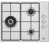 Beko HIGG 63125 SCX Placa de Gas 3 Zonas 60cm Blanco