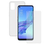 Contact Pack Funda Transparente + Protector Cristal Templado para Oppo A53
