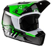 Leatt Moto 3.5 V.22 Casco de motocross - Negro Blanco Verde (S)