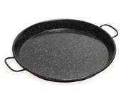 Briebe BRI-700532 Paellera Valenciana Inducción 32cm para Acero Esmaltado Vitrocerámica Fuego Gas Negro