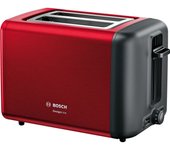 Tostador Bosch TAT3P424 2 rebanadas 970W Highlift Acero Rojo/Negro