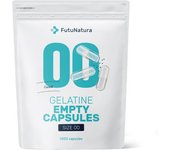 FutuNatura Cápsulas vacías 00 - blandas de gelatina, 1000 cápsulas