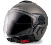 Blauer Demi Jet DJ-01 Monocolor Casco Jet - Gris (XS)