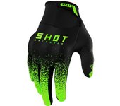 Shot Drift Edge Guantes de Motocross - Negro Verde (M L)