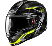 HJC RPHA 91 Carbon Lagos Casco - Negro Amarillo (XL)