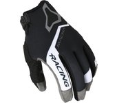Macna Heat-1 Guantes de motocross - Negro Gris Blanco (2XL)