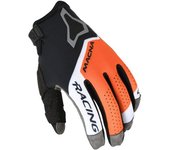 Macna Heat-1 Guantes de motocross - Negro Gris Naranja (M)