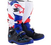 Alpinestars Tech 7 Botas de motocross - Negro Blanco Azul (49 50)